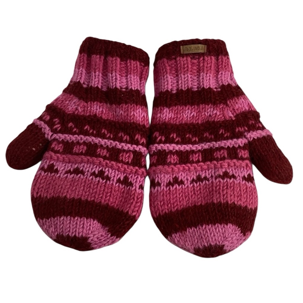🐳 Alma Wool Knit Mittens